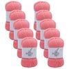 10pk Malli Super Blend Basic Crochet Knitting Yarn 8ply 100g 16x9cm Salmon