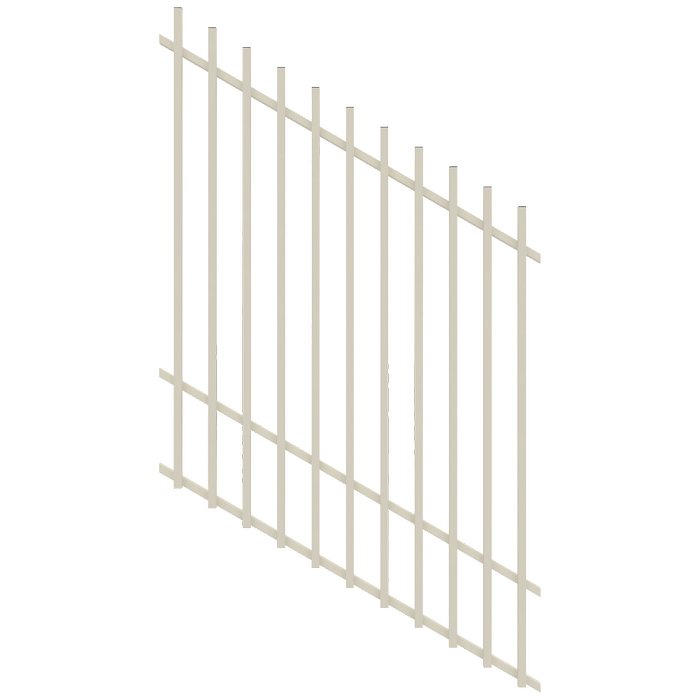 ProtectorAl 350 - 1200 x 1500mm Surfmist Raked Up to 15º Batten Pool Fence Panel