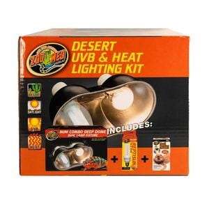 Zoo Med Desert Uvb & Heat Lighting Kit – Complete Dual Lamp System