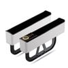 Catzon 2pcs Car Seat Gap Filler Organizer With Usb Type-c Dual Port Fast Charger-white