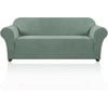 Smarcute 3 Seater High Stretch Jacquqard Textured Sofa Cover Sage