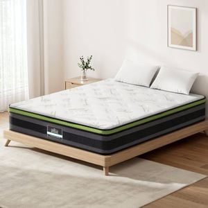 Giselle Queen Euro Top Gel memory foam Egg crate foam Bamboo fabric Mattress Pocket spring