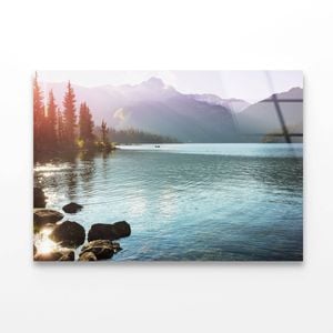 Blue Lake in Canada   Print 100% Australian Made 50 x 40cm  (Acrylic)