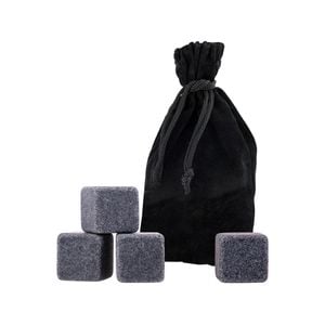 Bartender Barware Gin Stones with Bag Set of 6