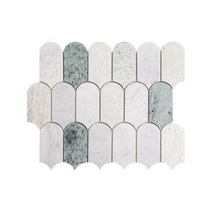 Decor8 290 x 272mm Cascade Orient Green Mosaic Tile