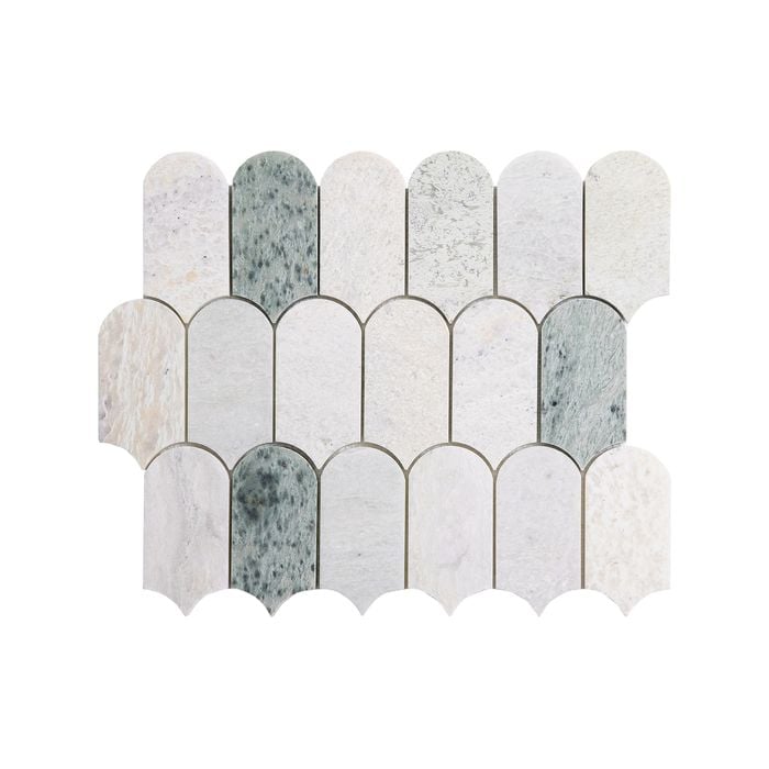 Decor8 290 x 272mm Cascade Orient Green Mosaic Tile
