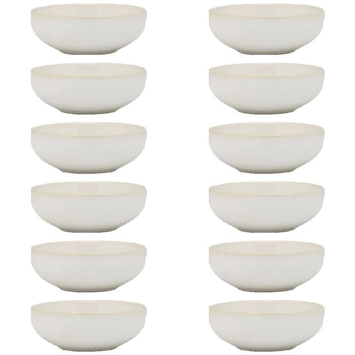 12PK Ecology Element Stoneware Bowl Tableware 11cm - Blanc