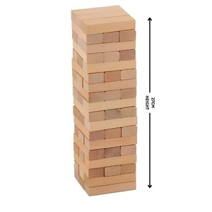54 Piece Mini Jenjo Outdoor Wooden Block Game 27cm