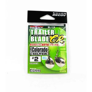 Decoy BL11S Silver Colorado Shape Fishing Lure Trailer Blade 2