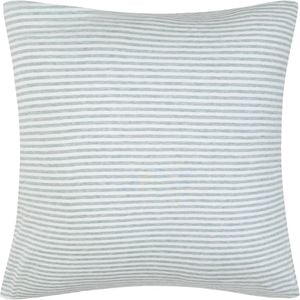 Gioia Casa 100% Jersey Cotton European Pillowcase - Soft, Breathable, and Stretchy - Sage Stripe - 65cm x 65cm