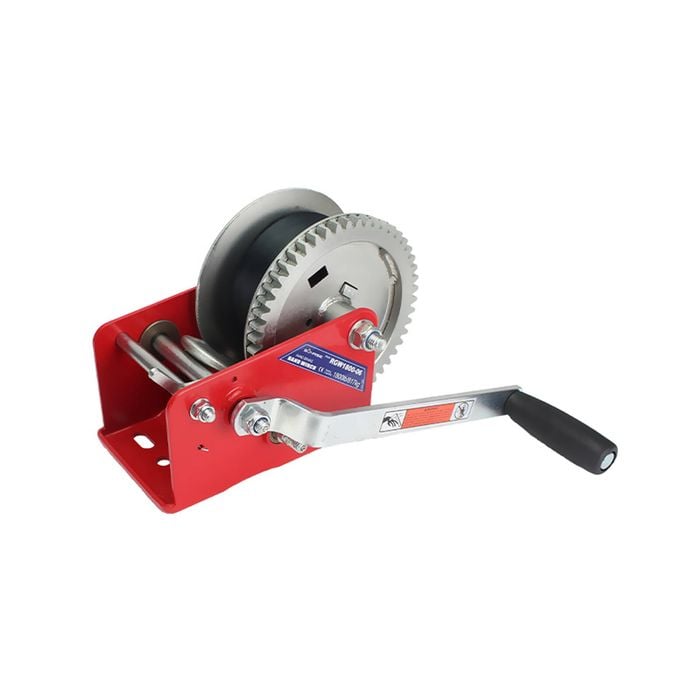 Sunrise Hand Winch 1800lbs (817kg) Two Speed 8m Strap - Hbw1800s