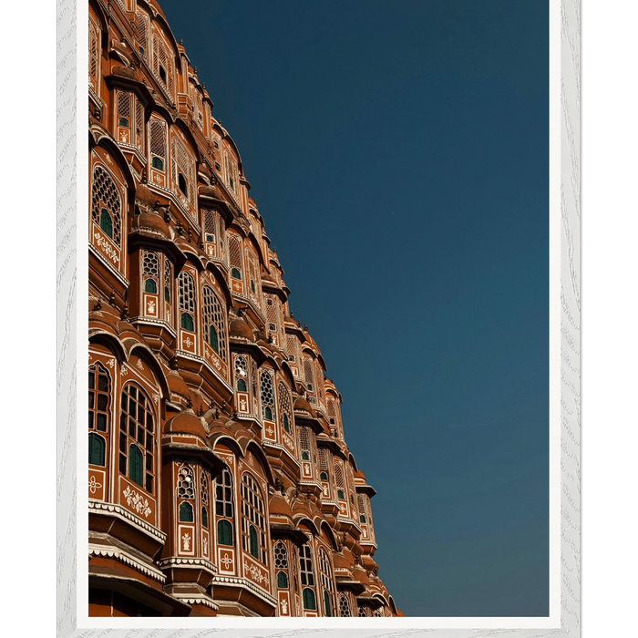 Galrie Hawa Mahal Jaipur - Architectural Marvel Art Photography Print, White Frame, A1 60 x 84cm (23 x 33inch)