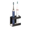 Catzon Wall Mount Electric Toothbrush Holder 2 Slots Diatomite Dish-black