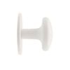 Prestige 26mm White Flat Knob - Card of 6 - Matte White