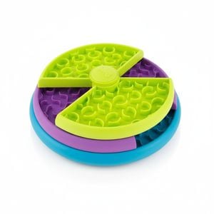 Interactive Dog Slow Feeder Toy for Medium and Large Dogs - 3 Layer Puzzle Bowl