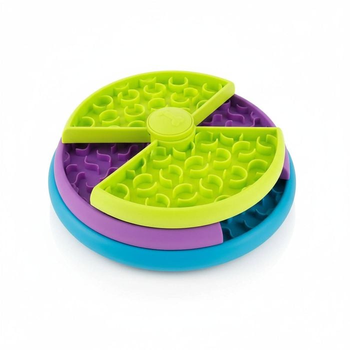 Interactive Dog Slow Feeder Toy for Medium and Large Dogs - 3 Layer Puzzle Bowl