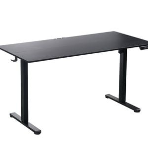 140 x 70cm Electric Standing Desk Height Adjustable Motorised Electric Sit Stand in Black