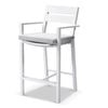Santorini Outdoor Aluminium Bar Stool White - Textured Grey