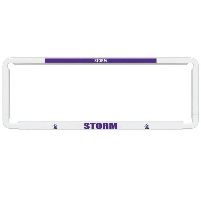 2x OFFICIAL NRL Melbourne Storm Car Number Plate Frame Cover Surround x2