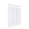Lugna 2100 x 1800 Triple Melamine Wardrobe Sliding Door Custom Package