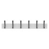 MODE 6 Black Hooks On White Board Hat And Coat Rack