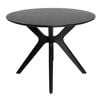 Sk Designer Living | Doreen Collection | Round Wood Dining Table | 100cm - Black