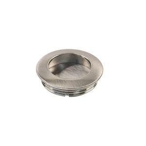 Sylvan Round Flush Pull  35.5mm Satin Nickel Plated