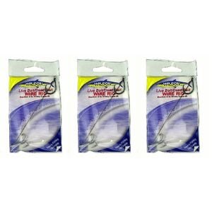 3x Wilson Live Bait/Dead Bait Wire Rig - #2 Treble & Hoodlum - 69lb Wire Trace