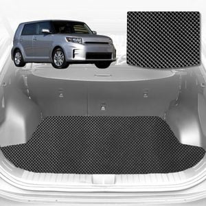 6D Diamond Car Boot Mat for Toyota Rukus 2010-2015-(3rd Row seats up/7 seater)-Cargo Mat-Black-Outback GT