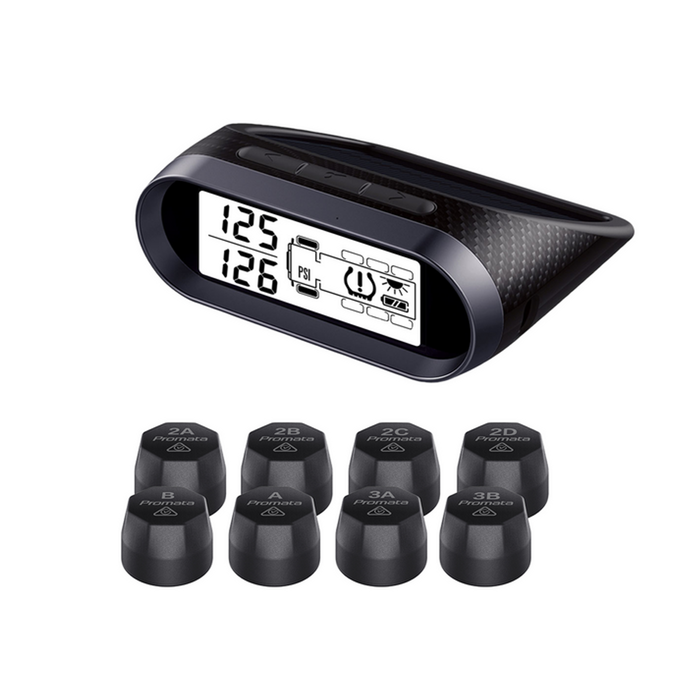 Promata Mata T2 Solar Tyre Pressure Monitor For Trucks - 8 External Sensors