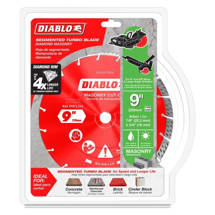 Diablo Diamond Disc  9" Diamond Segmented Turbo Cut Off