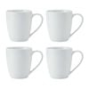 4pc Mikasa Chalk Kitchen Porcelain Mug Set 380ml White