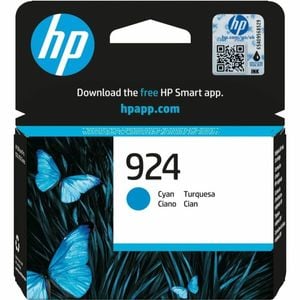 Hp 924 Original Standard Yield Thermal Inkjet Ink Cartridge - Single Pack - Cyan - 1 Pack - 400 Pages