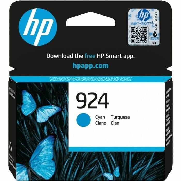 Hp 924 Original Standard Yield Thermal Inkjet Ink Cartridge - Single Pack - Cyan - 1 Pack - 400 Pages