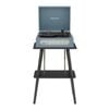 Crosley Voyager Bluetooth Portable Turntable, Entertainment Stand Bundle - Washed Blue