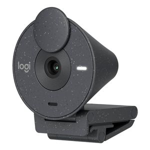 Logitech Brio 300 Full HD Webcam w/ Privacy Shutter 960-001437- Black