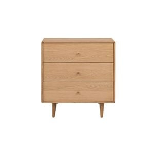 6IXTY Niche Bedroom Chest of 3 Drawers Wooden Storage Cabinet - Natural