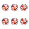 6PK Porto Valentina Porcelain Round Side Plate Tangerine 20cm