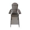 Luna Adirondack Outdoor Sunlounge Chair with Leg Rest