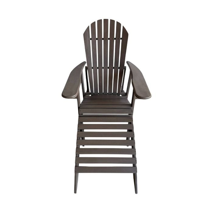 Luna Adirondack Outdoor Sunlounge Chair with Leg Rest