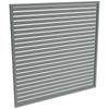 ProtectorAl 1001-2000W X 1001-2000H Monument Aluminium Welded Slat Panel Horizontal 18mm Gap