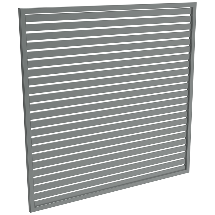 ProtectorAl 1001-2000W X 1001-2000H Monument Aluminium Welded Slat Panel Horizontal 18mm Gap