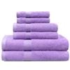LINENOVA 6x Cotton Bath Towels Set Hand Towels Face Towels 550GSM - Lavender
