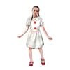 More Than Party Kids Halloween Evil Clown Costume Shiny Dress Pom-Poms 6-9y