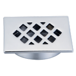 Kinetic 50mm Chrome Square Diamond Floor Grate