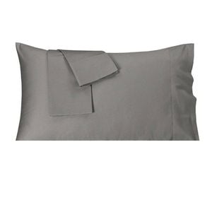 Fitted Sheet Set, 3 Pieces, Extra Deep Pocket, Queen Size (Grey)