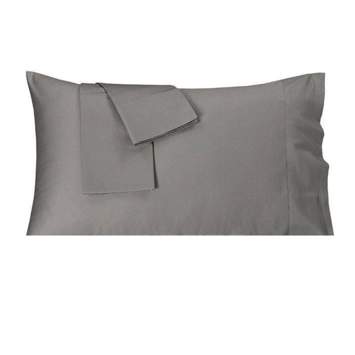 Fitted Sheet Set, 3 Pieces, Extra Deep Pocket, Queen Size (Grey)