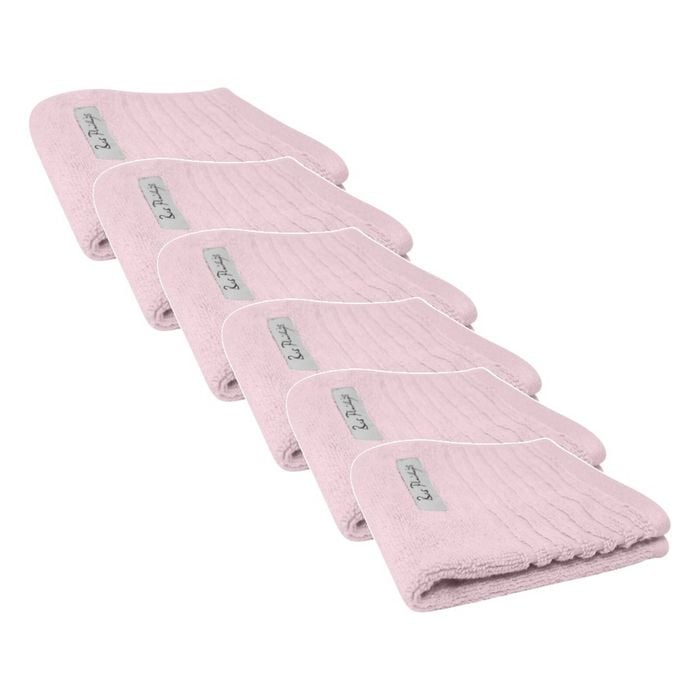6x Bas Phillips Hayman Zero Twist Face Washer Towel 600gsm Cotton 33cm Orchid