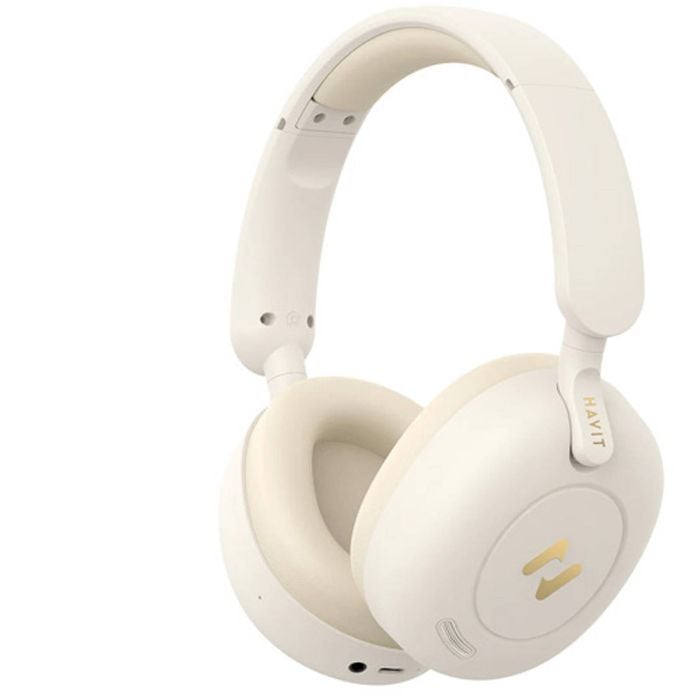 Havit Hybrid Active Noise Cancellation Wireless Headphone - Beige