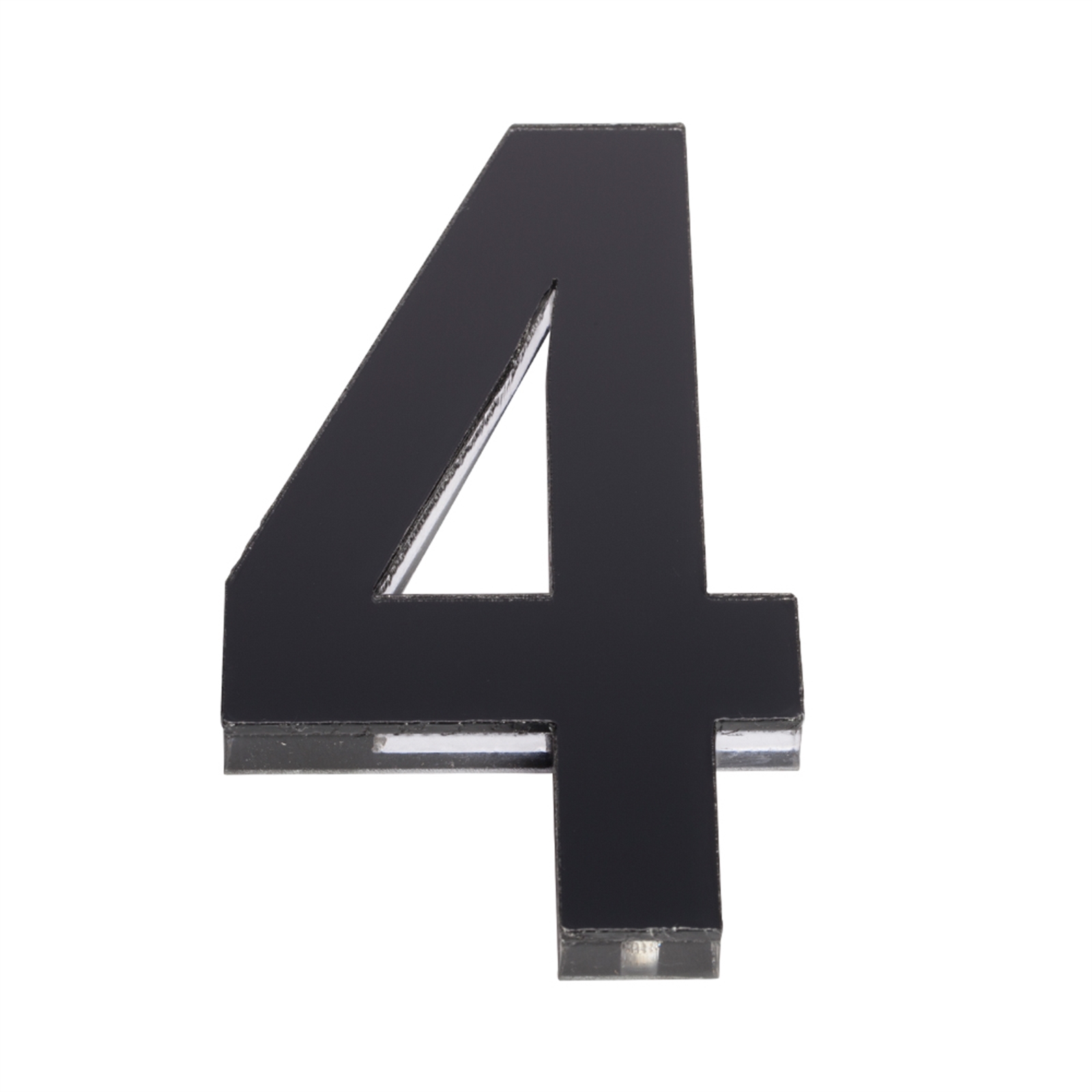 Sandleford 120mm Black Acrylic House Number 4 - Bunnings Australia